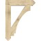 Ekena Millwork Imperial Arts & Crafts Rough Sawn Bracket, Douglas Fir, 6"W x 34"D x 46"H BKT06X34X46IMP03RDF - alternate 4